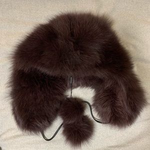 REAL FOX HAT